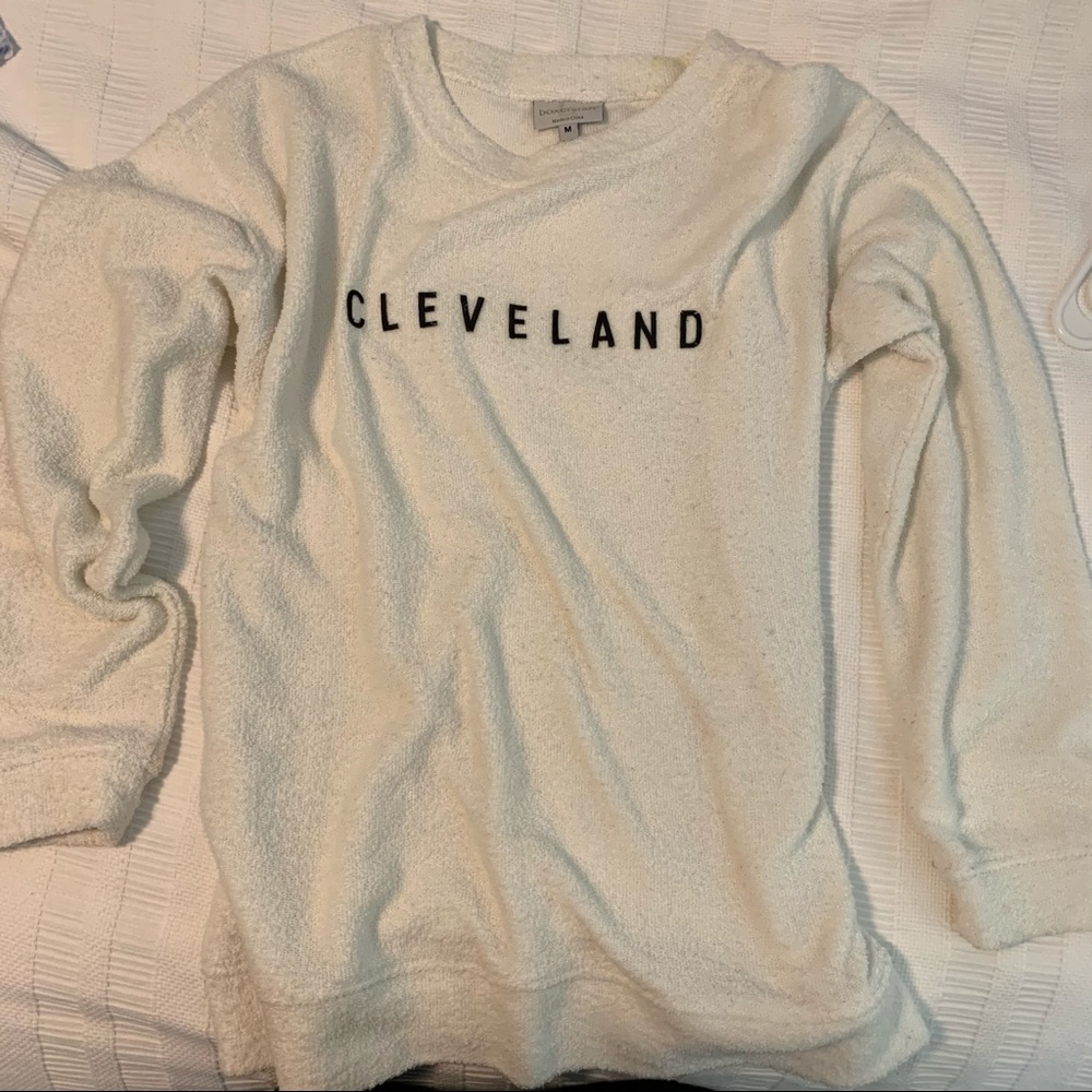 White Cleveland sweatshirt